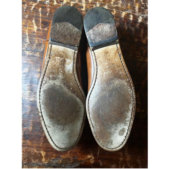 Cole Haan Brown Braided Leather Men's Slip on Dress Shoe Loafers Size 9.5N - Picture 8 of 10